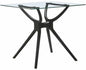 Bistro Table - Glass Top with Sculptural Base