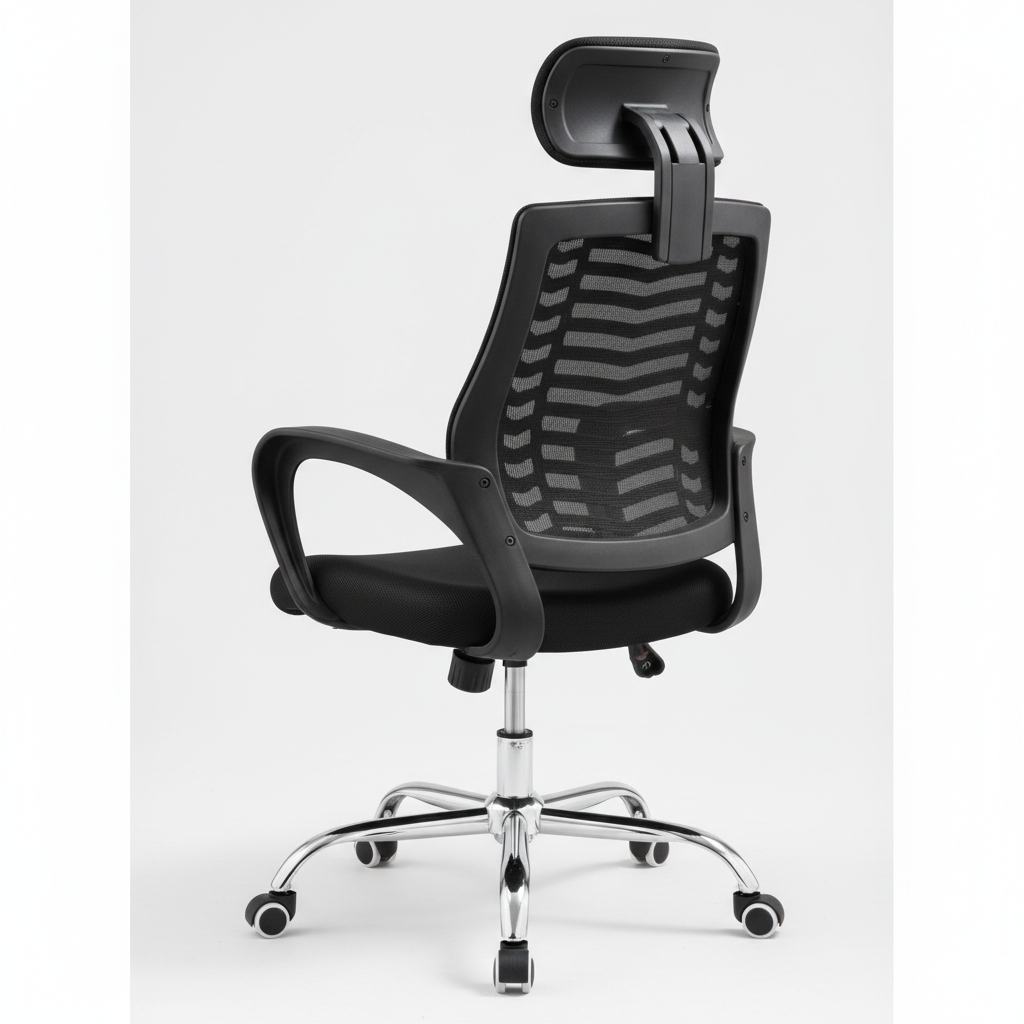 Ergonomic Mesh Office Chair - Back Angle View