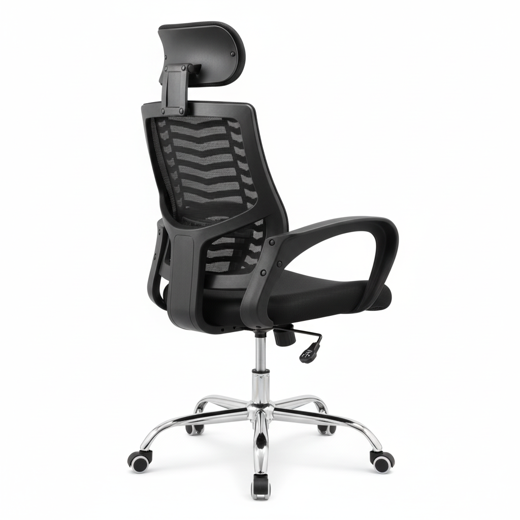 Ergonomic Mesh Office Chair - Back Angle View