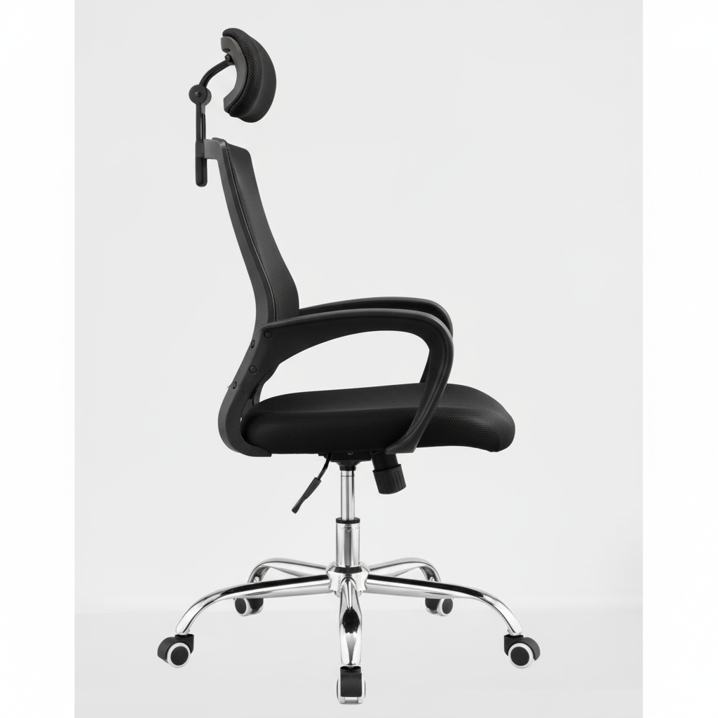 Ergonomic Mesh Office Chair - Side View