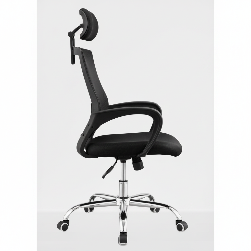 Ergonomic Mesh Office Chair - Side View