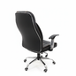 Executive office chair with contrast stitching - back angle view