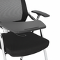 Mesh training chair with tablet arm - detail view
